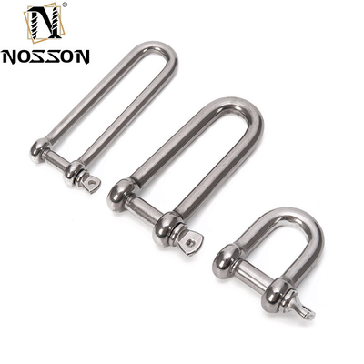8 mm gepolijste marine D-type DIN82101 Heavy Duty Hardware Shackle met coller pin voor het tillen in retailindustrie oplossingen