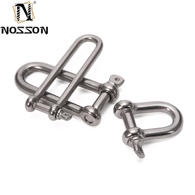 8 mm gepolijste marine D-type DIN82101 Heavy Duty Hardware Shackle met coller pin voor het tillen in retailindustrie oplossingen