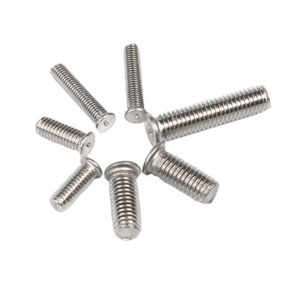 Industrie Zilveren afwerking M3 M4 M5 M6 M8 M10 Kondensator ontlading Carbon Steel Solder Point Nail Bolt Koperen geplatte puntschroef