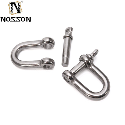 Prestaties en verstelbaar gepolijst roestvrij staal 304 Bolt Type Safety U Type Anker Shackle 8mm met schroef kraag pin