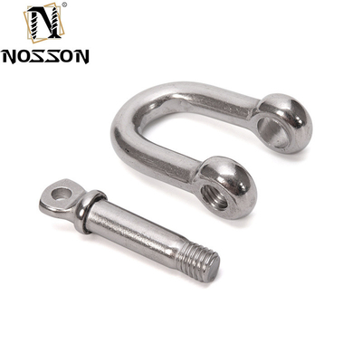 Prestaties en verstelbaar gepolijst roestvrij staal 304 Bolt Type Safety U Type Anker Shackle 8mm met schroef kraag pin