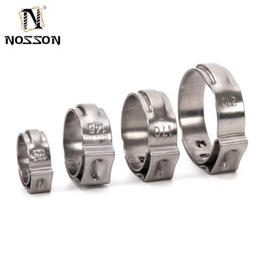 Roestvrij staal kraag buis klampen ZINK afwerking en verstelbare slang clip voor aangepaste ondersteuning in SS304 Stepless