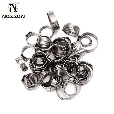 ZINK Afwerking JIS Standard 5.8-23.5mm Dunne dikte Clip Single Ear Pex Pipe One Ear Hose Cinch Clamp voor hardware Bolts Clamp Type Food Beverage