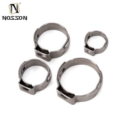 ZINK Afwerking JIS Standard 5.8-23.5mm Dunne dikte Clip Single Ear Pex Pipe One Ear Hose Cinch Clamp voor hardware Bolts Clamp Type Food Beverage