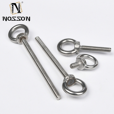 Roestvrij staal 304 Oogbout Lifting Oogbouten Ring Schroef Loop Hole Bolt Voor Kabel touw Lifting M3-M36 Afwerking gegalvaniseerd