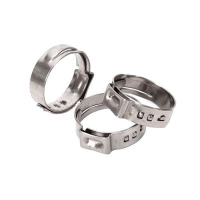 ANSI/ASME standaard roestvrijstalen kraag enkel oor slang klem voor metrisch meetsysteem in de voedingsmiddelen- en drankenindustrie
