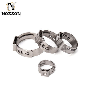 ANSI/ASME standaard roestvrijstalen kraag enkel oor slang klem voor metrisch meetsysteem in de voedingsmiddelen- en drankenindustrie