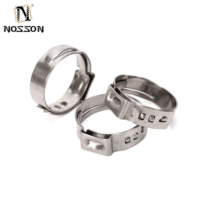 Metrisch meetsysteem Carbon Steel Single Ear Stepless Clamp voor auto- en motorpijpen ANSI/ASME Standard Gemakkelijk te installeren