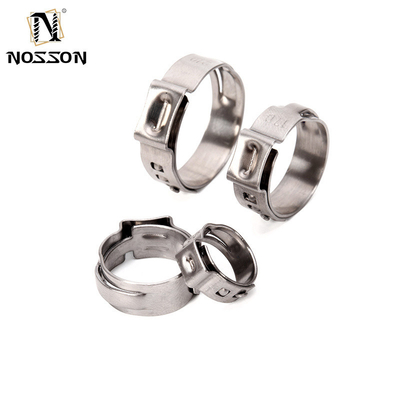 Metrisch meetsysteem Carbon Steel Single Ear Stepless Clamp voor auto- en motorpijpen ANSI/ASME Standard Gemakkelijk te installeren