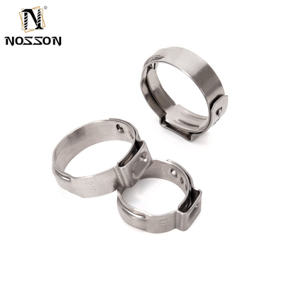 Metrisch meetsysteem Carbon Steel Single Ear Stepless Clamp voor auto- en motorpijpen ANSI/ASME Standard Gemakkelijk te installeren