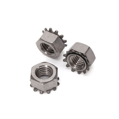 Metrische draad K-Lock Nuts Roestvrij staal Tanden vergrendeling Keps Nuts voor de algemene industrie Meubelen Metrische standaard GB