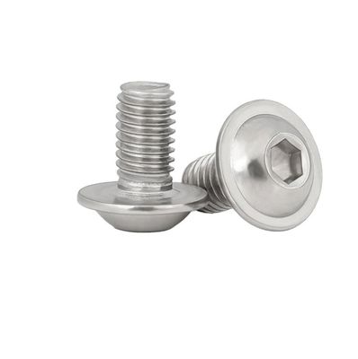 Platkop Zwart roestvrijstalen stopcontact Hexagonale schroef met flens Hexagonale m3 m4 m5 m6 m8 m10 m12 m14 m16 m20