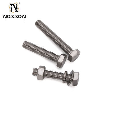 M3 M4 M5 M6 M8 M10 M12 M14 M16 M20 ZINKGELEDE roestvrij staal DIN931 gedeeltelijke draadboutnoot en wasmachine met HEX-hoofdstijl