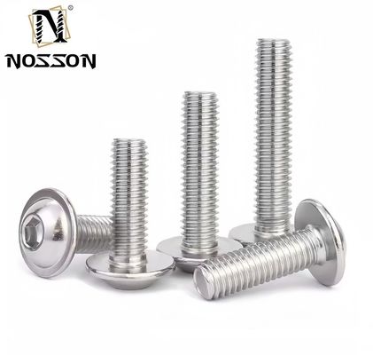 Flat Head ZINC Finish INCH Meesysteem Roestvrij staal 304 Hexagon Socket Head Flange Button Head Schroef met GB-standaard