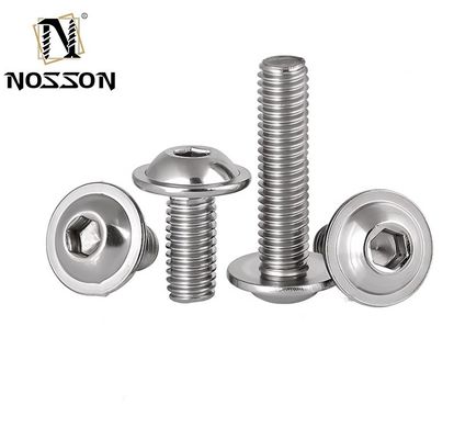 Flat Head ZINC Finish INCH Meesysteem Roestvrij staal 304 Hexagon Socket Head Flange Button Head Schroef met GB-standaard