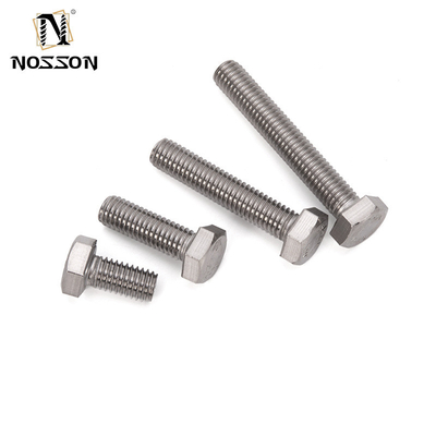 SS 304 316 gegalvaniseerd staal DIN931 DIN933 Halve draad Hex hoofdbouten en moeren M3 M4 M5 M6 M8 M10 M12 M14 M16 M20 Plain finish