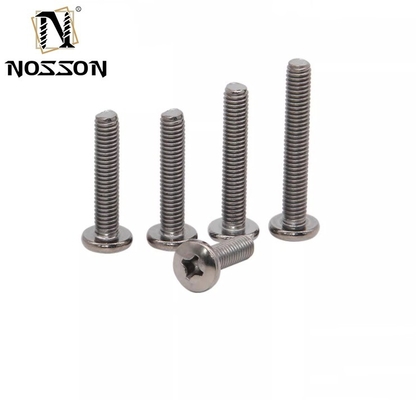 Gegalvaniseerde afwerkingsindustrie Titanium roestvrij staal legering schroef rem schijf Titanium bouten schroeven met pan hoofd DIN standaard
