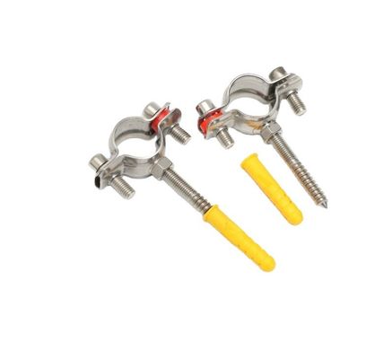 16-300mm Op maat gemaakte ondersteuning Sanitair roestvrij staal 304 Ronde buis Clamp Pipe Holder voor DIN Standard