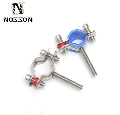 16-300mm Op maat gemaakte ondersteuning Sanitair roestvrij staal 304 Ronde buis Clamp Pipe Holder voor DIN Standard