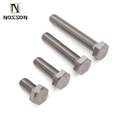 Vervaardiging Distributiestandaard ANSI Plain Finish 304 316 Hex roestvrij staal Bolt and Nut Washer DIN931 DIN933