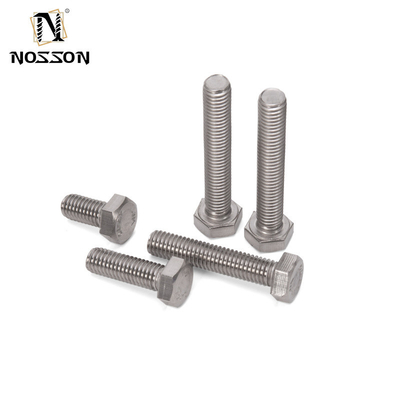 Vervaardiging Distributiestandaard ANSI Plain Finish 304 316 Hex roestvrij staal Bolt and Nut Washer DIN931 DIN933