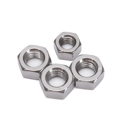 Custom M18 tot en met M48 roestvrij staal Hex Noot Metric en Inch DIN934 Titanium M3 draad Zink geel-chromeerd geplatte Customized