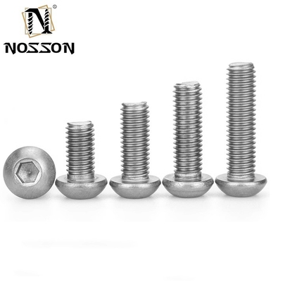 ANSI-standaard 304 roestvrij staal 1 inch knopkop stopcontact bouten schroeven voor INCH-metingssysteem Allen Hex Drive