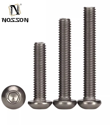 ANSI-standaard 304 roestvrij staal 1 inch knopkop stopcontact bouten schroeven voor INCH-metingssysteem Allen Hex Drive