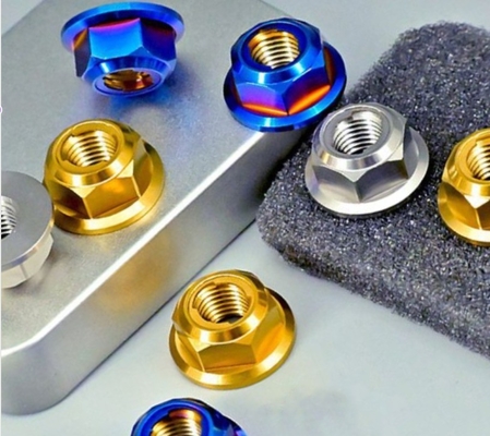 Metrische geanodiseerde roodgoud pinda M60 Voor de automobielindustrie DIN Standard Aluminium Geur Cup Nut 304 roestvrij staal