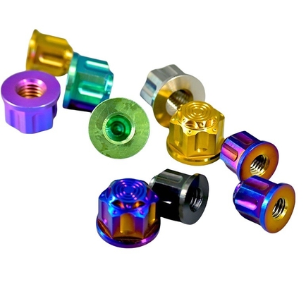 Metrische geanodiseerde roodgoud pinda M60 Voor de automobielindustrie DIN Standard Aluminium Geur Cup Nut 304 roestvrij staal