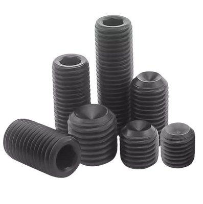Metric Pan Head DIN916K 304 316 roestvrij staal gekneusd Hexagon Cup Point Grub Schroef Geraasde Hex Socket Cup Point Set Schroef
