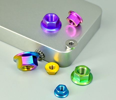 Metrische Gr5 12-punts titaniummoer voor hoge sterkte toepassingen in DIN-standaard 304 roestvrij staal en zinkgeplatte