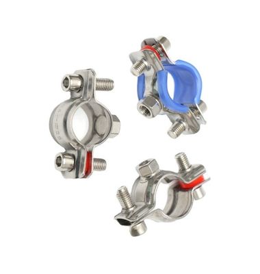 Roestvrij staal op maat gemaakte ondersteuning Quick Fist Rubber Lined Pipe Clamps voor standaard Pipe Isolation 16-300mm