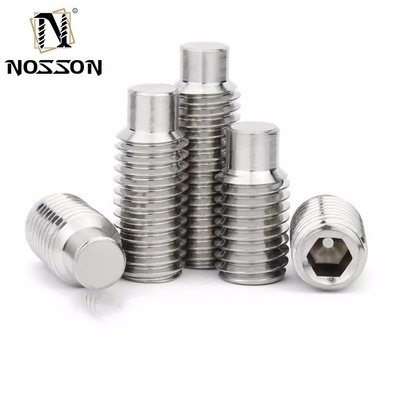 Metric Pan Head DIN916K 304 316 roestvrij staal gekneusd Hexagon Cup Point Grub Schroef Geraasde Hex Socket Cup Point Set Schroef