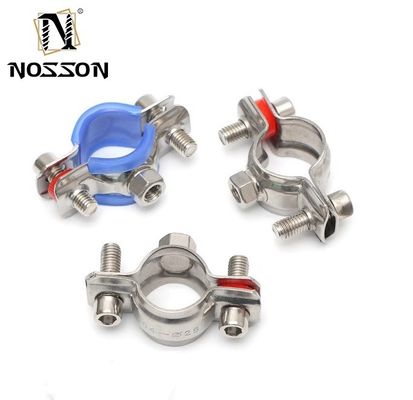 Roestvrij staal op maat gemaakte ondersteuning Quick Fist Rubber Lined Pipe Clamps voor standaard Pipe Isolation 16-300mm