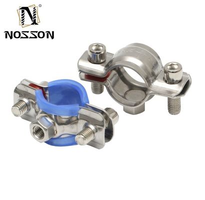 Roestvrij staal op maat gemaakte ondersteuning Quick Fist Rubber Lined Pipe Clamps voor standaard Pipe Isolation 16-300mm