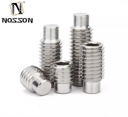 M1-M12 DIN916 1/4-20 3/8-16 Roestvrij staal Messing Koper Zink Fijne tand Hex Socket Slotted Flat Point Grub Set Schroef