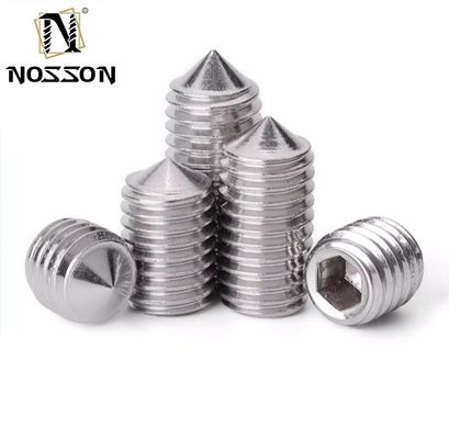 M1-M12 DIN916 1/4-20 3/8-16 Roestvrij staal Messing Koper Zink Fijne tand Hex Socket Slotted Flat Point Grub Set Schroef