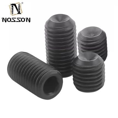 M1-M12 DIN916 1/4-20 3/8-16 Roestvrij staal Messing Koper Zink Fijne tand Hex Socket Slotted Flat Point Grub Set Schroef