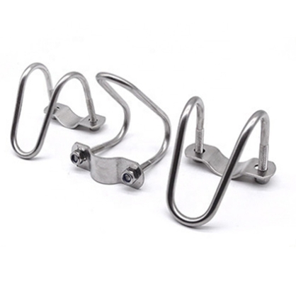 Roestvrij staal 304 316 Dubbele U-vormige buisklem voor M3 M4 M5 M6 M8 M10 M12 M16 M20 Buizen JIS Standard Plain Finish