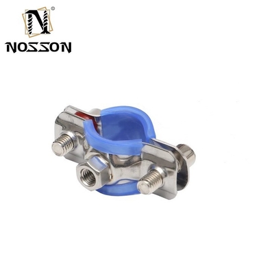 Standaard of niet-standaard buisclampen en -invoegstukken Metrische meting Rubber Saddle Metal Clamp met P Clips Industrie Applicatio