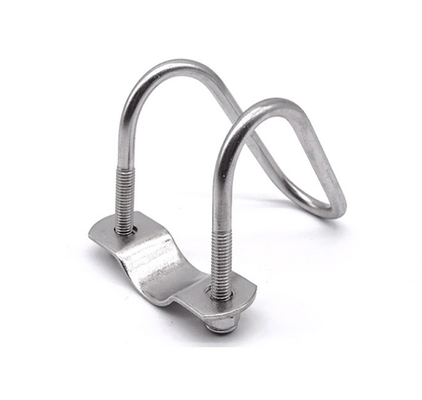 Roestvrij staal 304 316 Dubbele U-vormige buisklem voor M3 M4 M5 M6 M8 M10 M12 M16 M20 Buizen JIS Standard Plain Finish