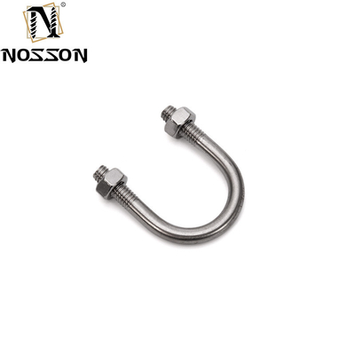 SS304 316 Pipe Clamp Square Bending Nut Washer voor Truck Boat U Bolts M6 M8 M10 DIN3570 Alle maten Plain roestvrij staal Lengte 32mm