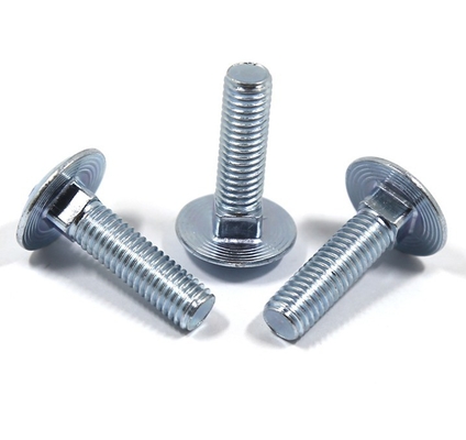 Plain Finish SS304 SS316 gegalvaniseerde koets Bolt Nut M4 M5 M6 M8 M10 met A2-70/A4-80/304/316 kwaliteit en hoge kwaliteit staal