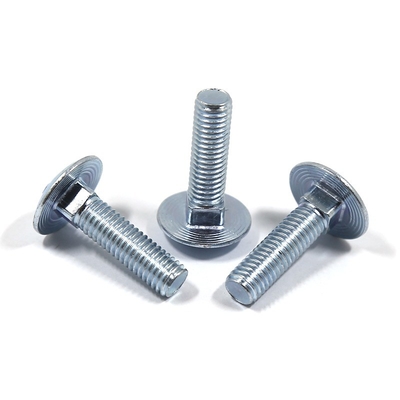 Plain Finish SS304 SS316 gegalvaniseerde koets Bolt Nut M4 M5 M6 M8 M10 met A2-70/A4-80/304/316 kwaliteit en hoge kwaliteit staal