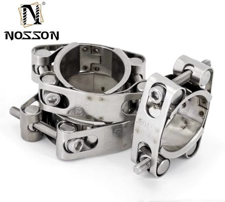 Heavy Duty Clamp Metric GB Standard T-Bolt Hose Clamp Verstelbaar enkelvoudig roestvrij staal 304 voor mijnmetingssysteem