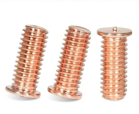Messing roestvrij staal koper geplatte CD Flanged volledig gespannen capaciteit ontlading Spot welding studs Schroef voor industriële