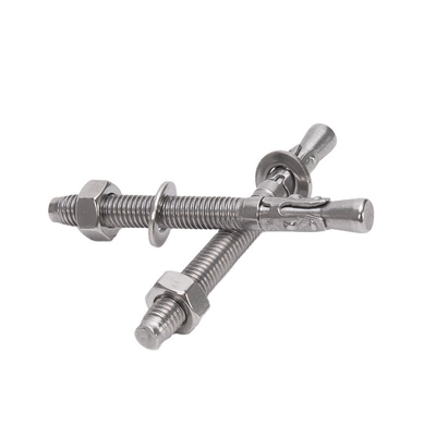 Roestvrij staal 304 Expansion Wedge Anchor Bolt voor bouwprojecten in niet-gecoate heldere afwerking en 5/16IN diameter