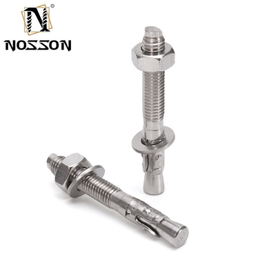 Roestvrij staal 304 Expansion Wedge Anchor Bolt voor bouwprojecten in niet-gecoate heldere afwerking en 5/16IN diameter