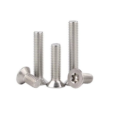 JIS-standaard Tamperproof Bolt Flat Head Security Screws Torx Pin Anti Theft Machine Screw M3 M4 M5 M6 Metrische standaard